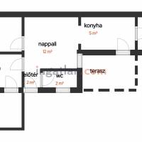 Dömsöd, Duna-parton kertes, 2 hálószobás, felújított szép hétvégi ház eladó