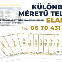 Különböző méretű telkek eladók Dabason!